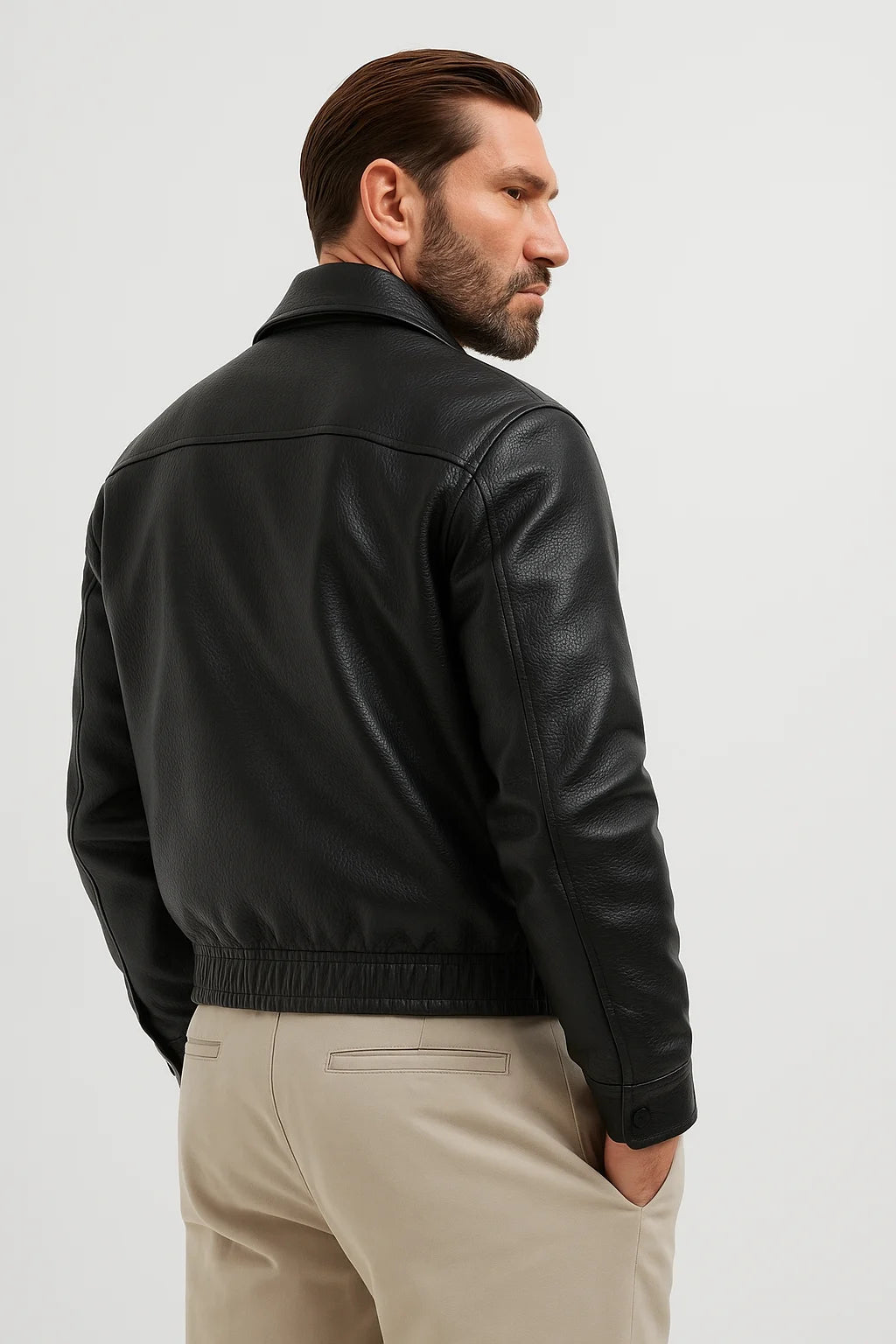 IMPERIAL BLACK LEATHER JACKET