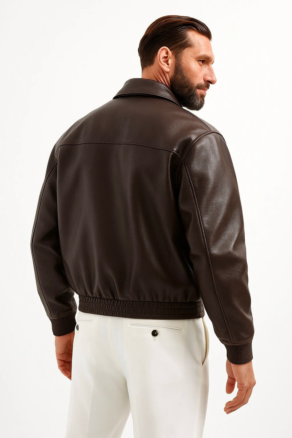 IMPERIAL BROWN LEATHER JACKET