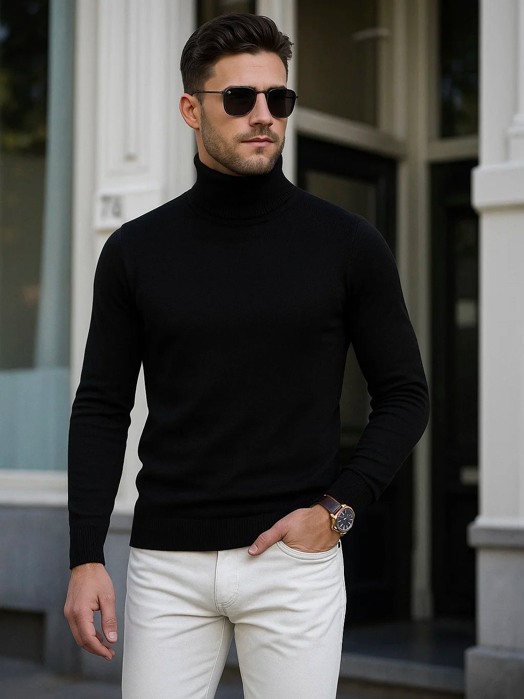 ETON MERINO NECK JUMPER