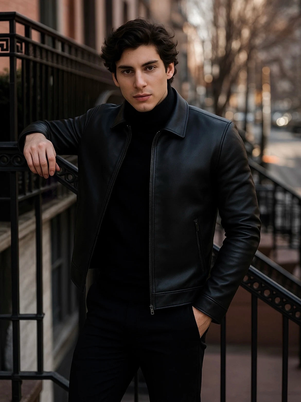BELGRAVE CLASSIC LEATHER JACKET