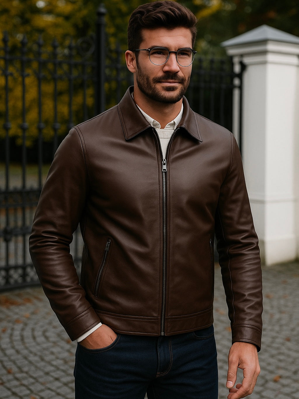 BELGRAVE CLASSIC LEATHER JACKET