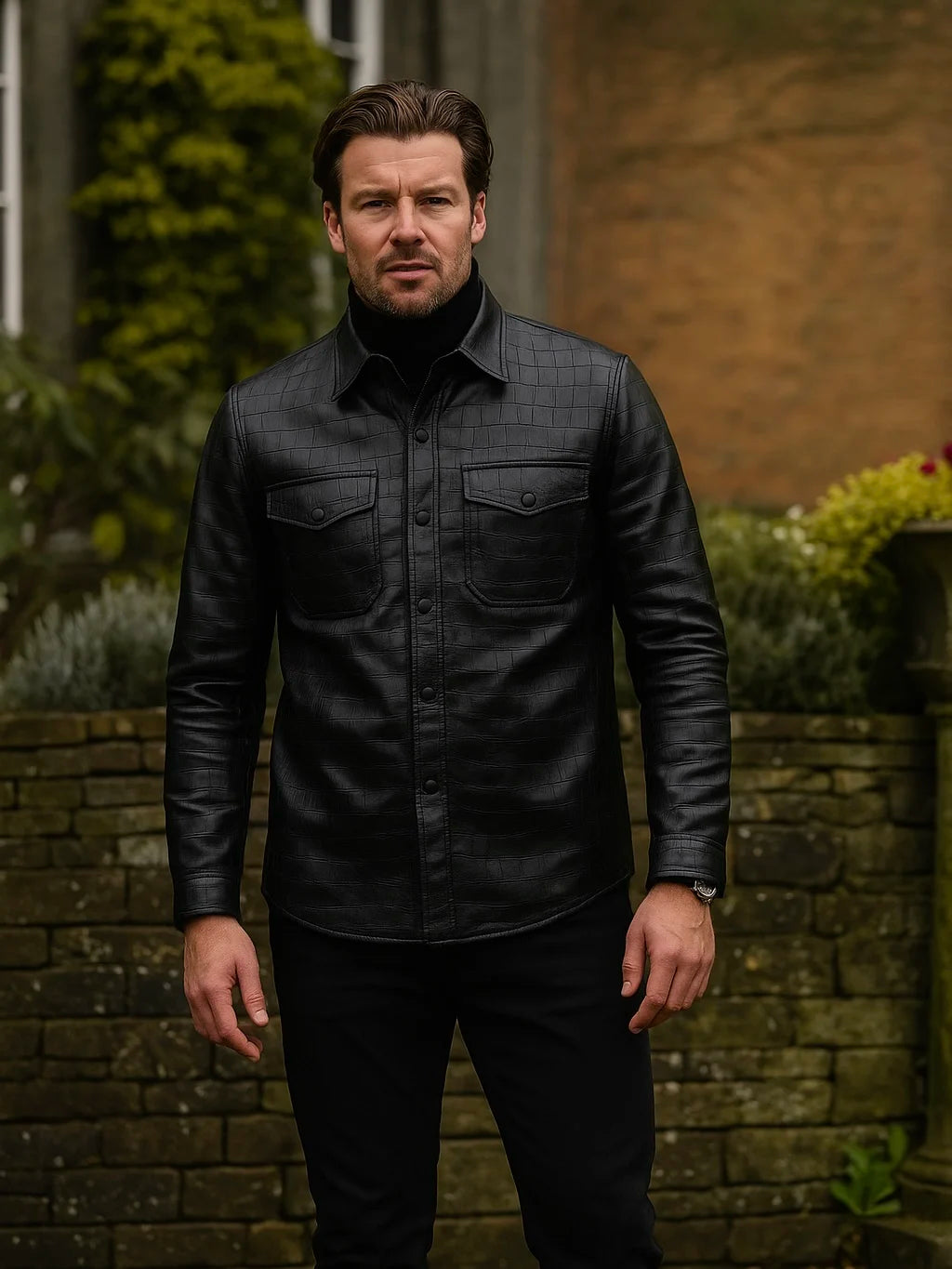 JACKSON LEATHER OVERSHIRT